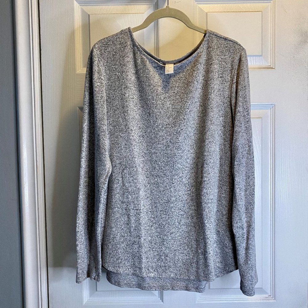 H&M Super Soft Gray Tunic Sweater, Small